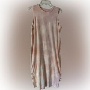 Sonoma peachy/pink maxi sundress / size L